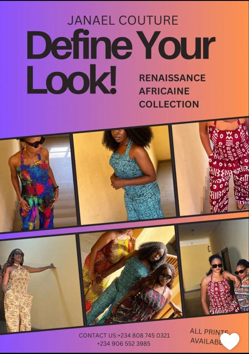 Janael Couture Renaissance Africaine collection poster