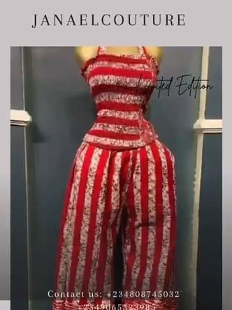 Scarlet stripe look
