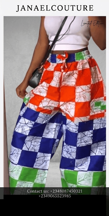 Patchwork Flow Palazzo Janael Couture palazzo trousers