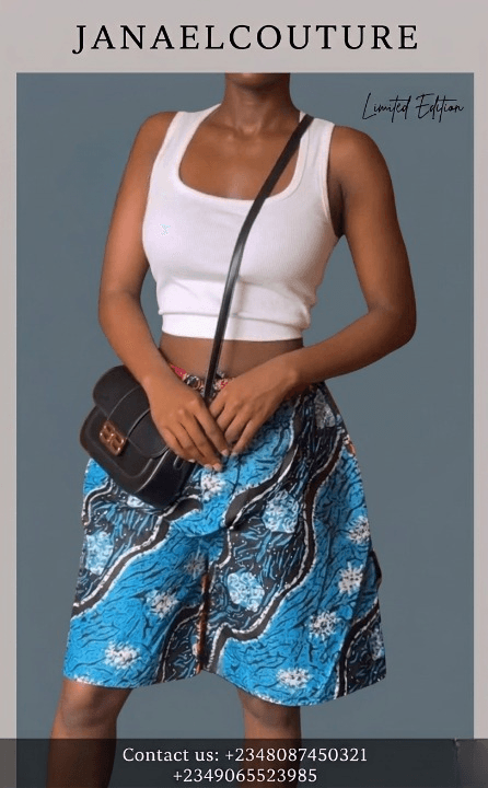 Blue Tide Shorts Janael Couture shorts